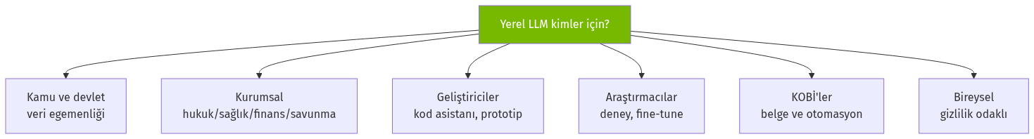 Yerel LLM kimler için gerekli?